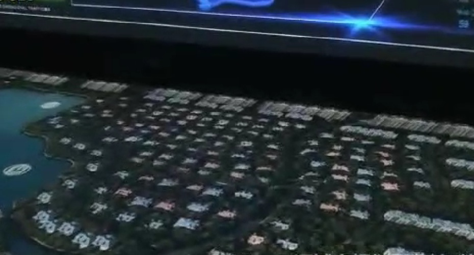 三河城市规划展览馆数字沙盘图