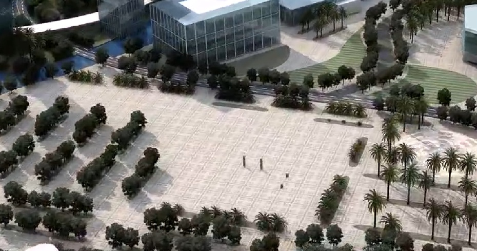国家会议中心建筑施工演绎动画图片