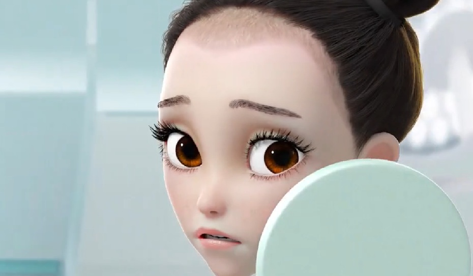 碧莲盛不剃发植发TVC动画图片