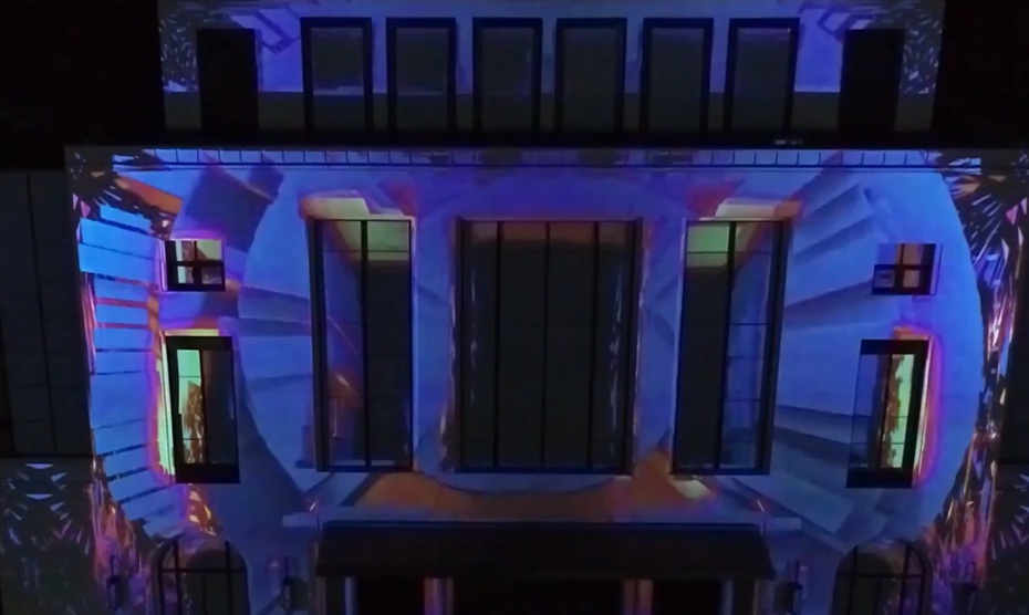 北京艺术建筑楼体投影制作案例图片