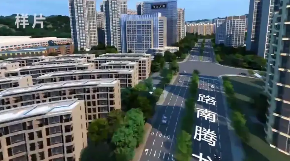 龙岩经开区L幕数字沙盘效果图