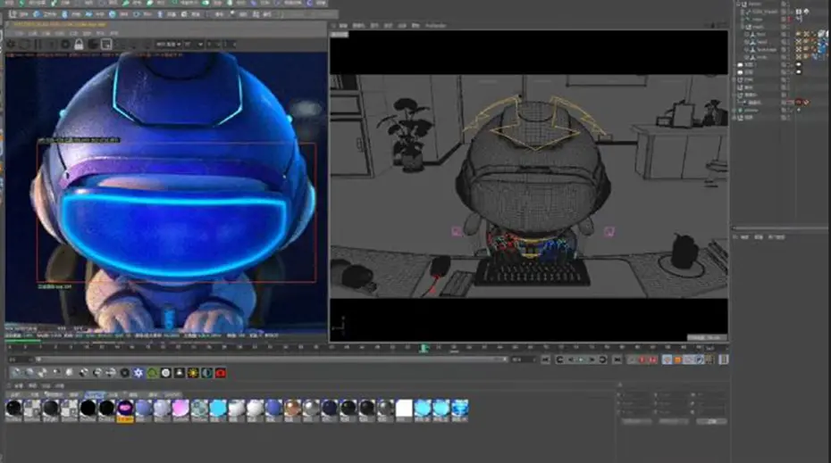 用c4d制作故障风表情动画步骤