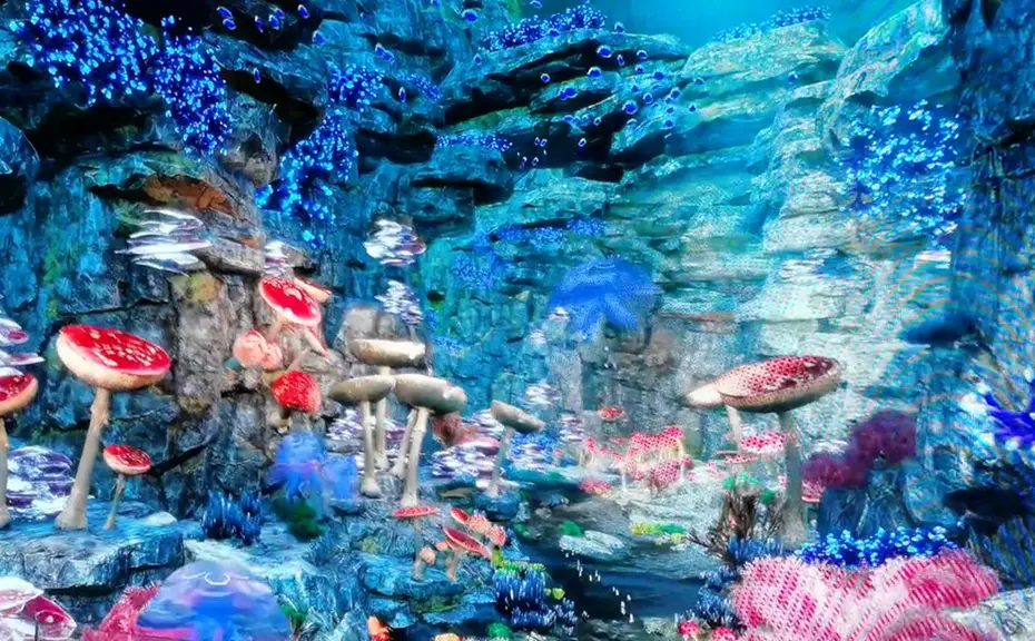 迪士尼裸眼3d轨道影院画面